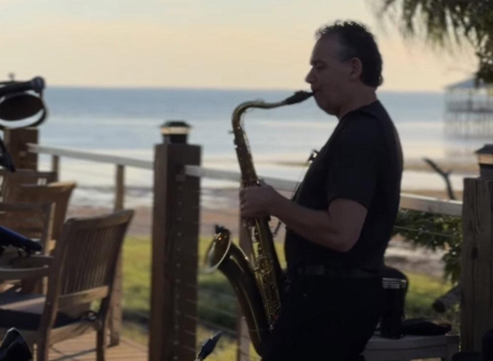 Mike on the Saxophone